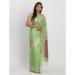 Picture of Comely Cotton & Linen Dark Sea Green Saree