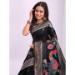 Picture of Lovely Cotton & Linen Black Saree