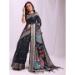 Picture of Lovely Cotton & Linen Black Saree