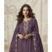 Picture of Charming Chiffon Dim Gray Straight Cut Salwar Kameez