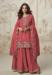 Picture of Chiffon Indian Red Straight Cut Salwar Kameez