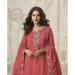 Picture of Chiffon Indian Red Straight Cut Salwar Kameez
