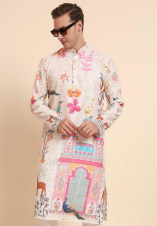 Picture of Enticing Cotton Beige Kurtis & Tunic