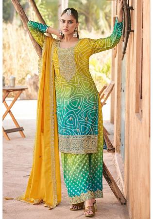 Picture of Pleasing Chiffon Sandy Brown Readymade Salwar Kameez