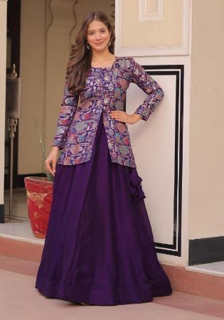 Picture of Ravishing Silk Fuchsia Lehenga Choli