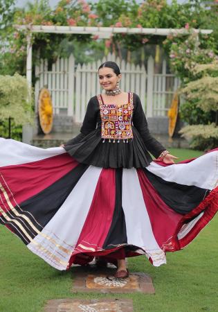 Picture of Magnificent Silk Black Lehenga Choli