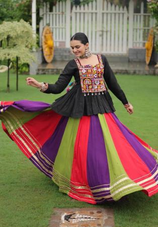 Picture of Nice Silk Black Lehenga Choli