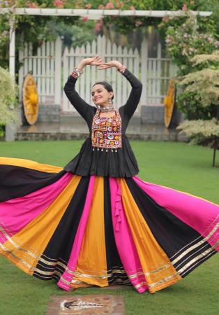 Picture of Delightful Silk Dark Slate Grey Lehenga Choli