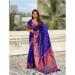 Picture of Shapely Silk Midnight Blue Saree