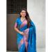 Picture of Classy Silk Dark Cyan Saree