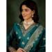 Picture of Silk & Organza Teal Readymade Salwar Kameez