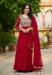 Picture of Graceful Georgette Dark Red Readymade Gown