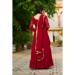 Picture of Graceful Georgette Dark Red Readymade Gown