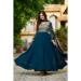 Picture of Amazing Georgette Navy Blue Readymade Gown