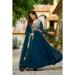 Picture of Amazing Georgette Navy Blue Readymade Gown