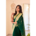 Picture of Appealing Linen Forest Green Saree