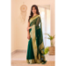 Picture of Appealing Linen Forest Green Saree