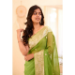 Picture of Good Looking Linen Olive Drab Saree