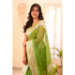 Picture of Good Looking Linen Olive Drab Saree