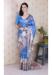 Picture of Beautiful Silk Cornflower Blue Saree