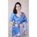 Picture of Beautiful Silk Cornflower Blue Saree