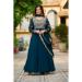 Picture of Amazing Georgette Navy Blue Readymade Gown