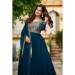Picture of Amazing Georgette Navy Blue Readymade Gown