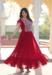 Picture of Radiant Georgette Fire Brick Readymade Gown