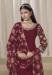 Picture of Admirable Silk Maroon Straight Cut Salwar Kameez