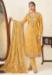 Picture of Silk Pale Golden Rod Straight Cut Salwar Kameez