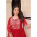 Picture of Lovely Georgette Crimson Readymade Gown