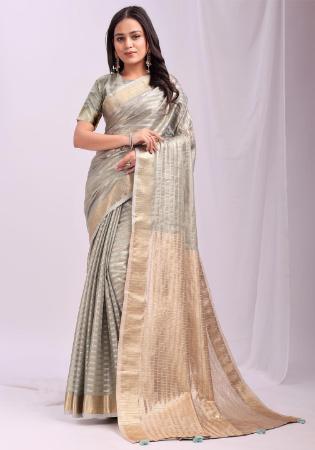Picture of Stunning Organza Tan Saree