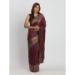 Picture of Excellent Cotton & Linen Dark Magenta Saree