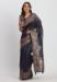 Picture of Splendid Cotton & Linen Navy Blue Saree