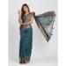 Picture of Delightful Cotton & Linen Dark Slate Grey Saree