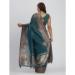Picture of Delightful Cotton & Linen Dark Slate Grey Saree