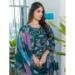 Picture of Gorgeous Cotton Midnight Blue Readymade Salwar Kameez