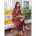 Picture of Good Looking Cotton Brown Readymade Salwar Kameez
