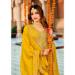 Picture of Comely Chiffon Orange Straight Cut Salwar Kameez