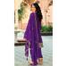 Picture of Chiffon Dark Orchid Straight Cut Salwar Kameez