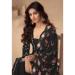 Picture of Delightful Chiffon Black Straight Cut Salwar Kameez