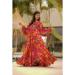 Picture of Elegant Rayon Light Coral Readymade Gown