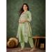 Picture of Enticing Silk Dark Sea Green Readymade Salwar Kameez
