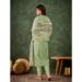 Picture of Enticing Silk Dark Sea Green Readymade Salwar Kameez