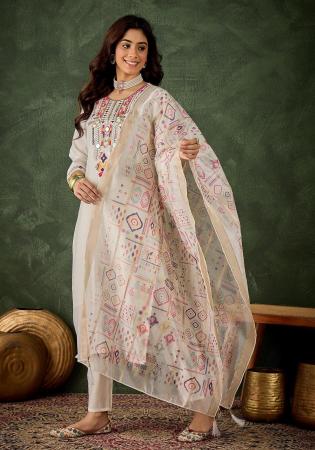 Picture of Good Looking Silk Rosy Brown Readymade Salwar Kameez
