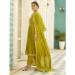 Picture of Shapely Silk Dark Golden Rod Readymade Salwar Kameez