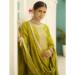 Picture of Shapely Silk Dark Golden Rod Readymade Salwar Kameez