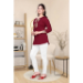 Picture of Radiant Cotton & Silk Maroon Kurtis And Tunic