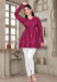 Picture of Cotton & Silk Medium Violet Red Kurtis And Tunic