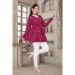 Picture of Cotton & Silk Medium Violet Red Kurtis And Tunic